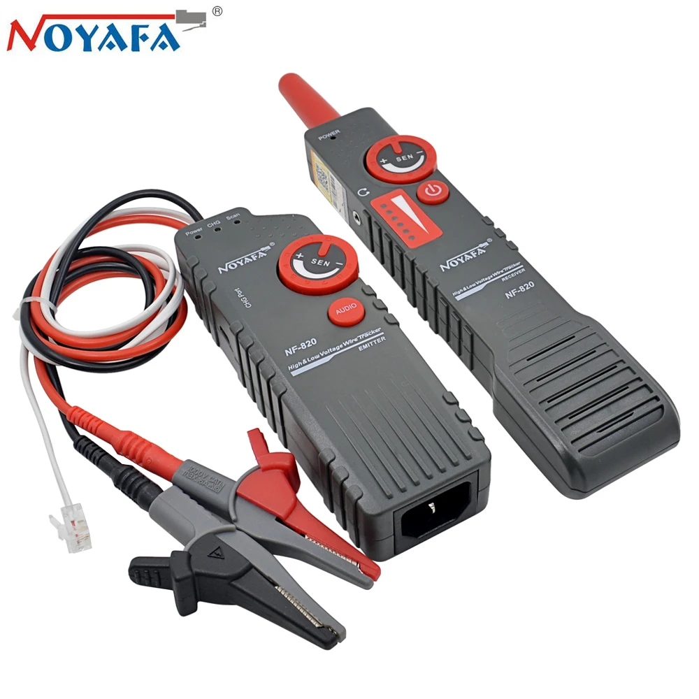 Noyafa NF-820 кабельный тестер высокое низкое напряжение анти-помехи Undergorund потолок стены металла RJ11 RJ45 LAN провода трекер