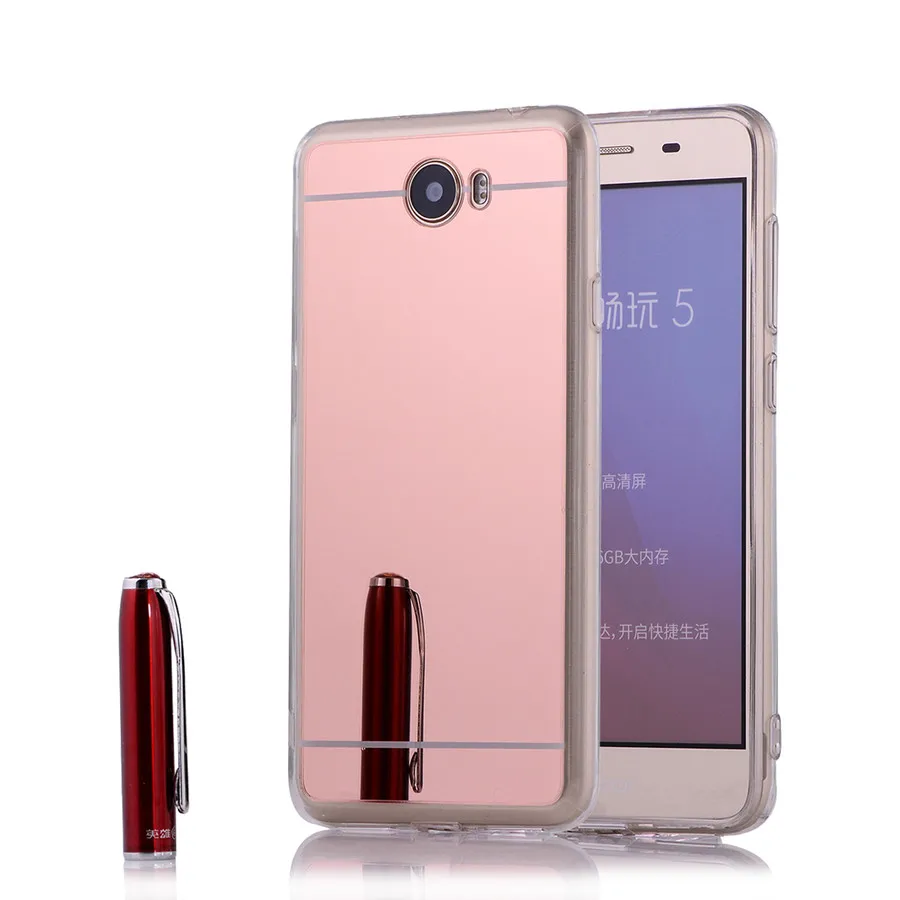 Для huawei Honor 5A чехол с зеркальным покрытием чехол для huawei Honor 5A чехол LYO-L21 Русская версия роскошный силиконовый защитный чехол