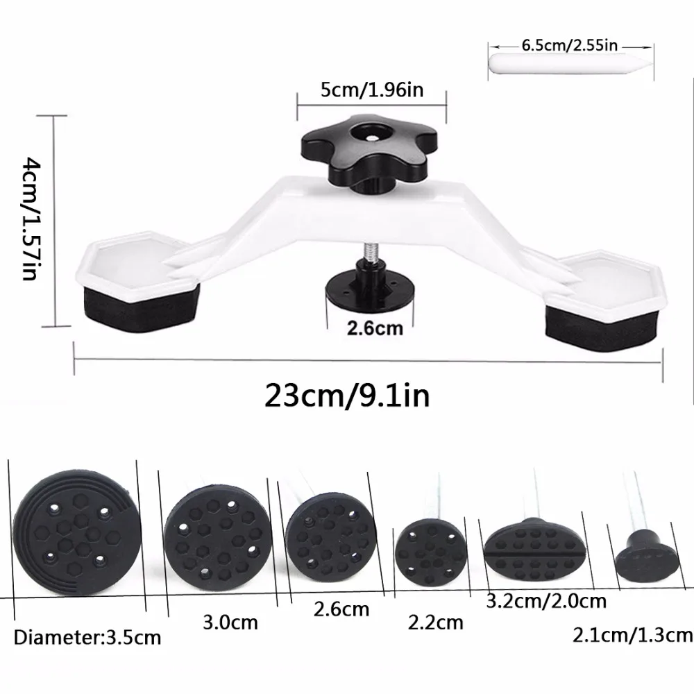 Fix дент ремонт Tool Kit 8 шт. инструмент Paintless Авто повреждения тела Тяговая мост