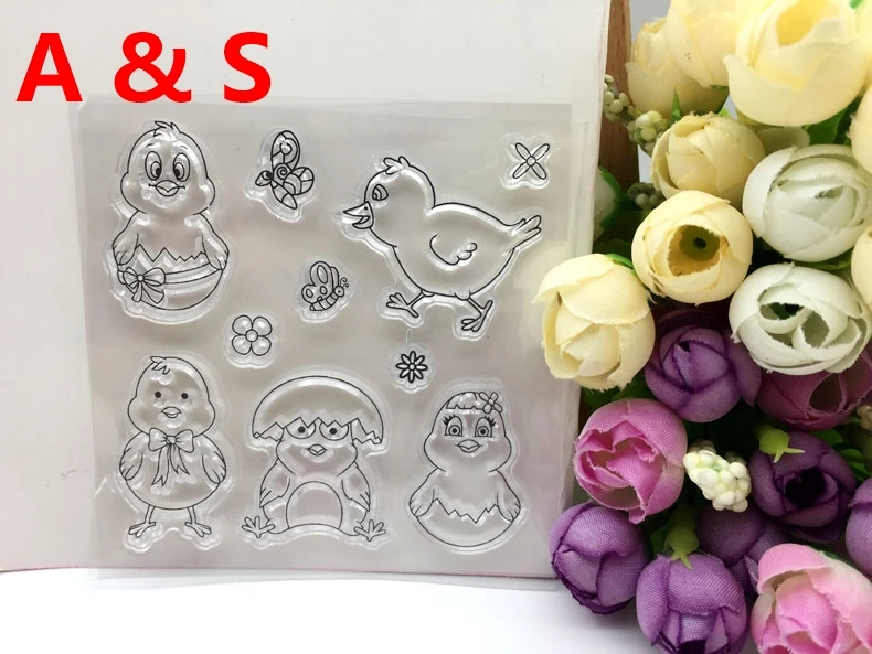 Курица прозрачный силиконовый штамп/печать для DIY скрапбукинга/фотоальбома