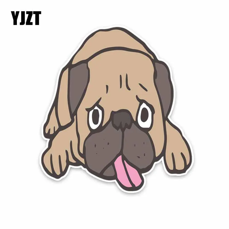 

YJZT 14,8 см * 16 см интересный животный собака Графический автомобильный бампер наклейка для автомобиля Наклейка ПВХ 5-1729