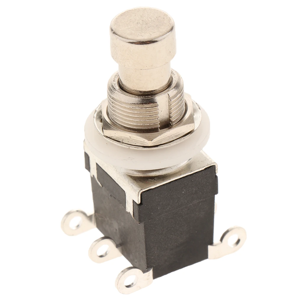 Педаль для электрогитары педаль с электрокнопками 6 штифтов черная