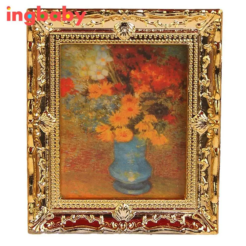 1:12 Кукольный домик мини аксессуары ручная роспись модель классическое настенное