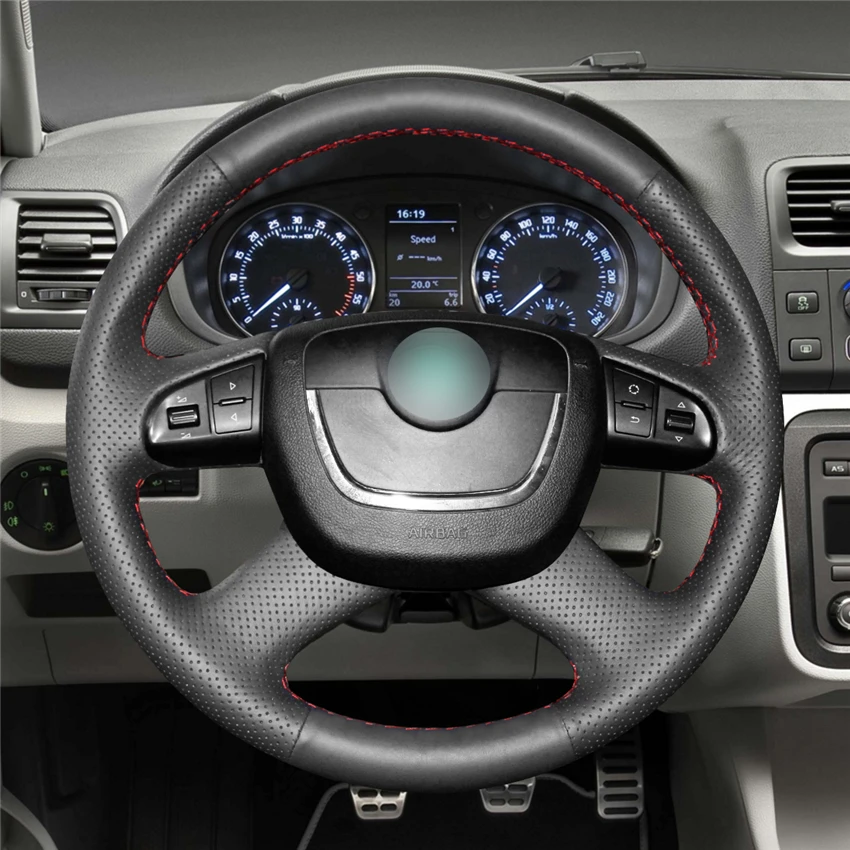 MEWANT черная искусственная кожа фотосессия для Skoda Octavia 2009-2013 Roomster 2009-2012 Fabia Superb |