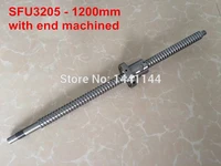 sfu3205 1200mm ballscrew with ball nut with bk25bf25 end machined