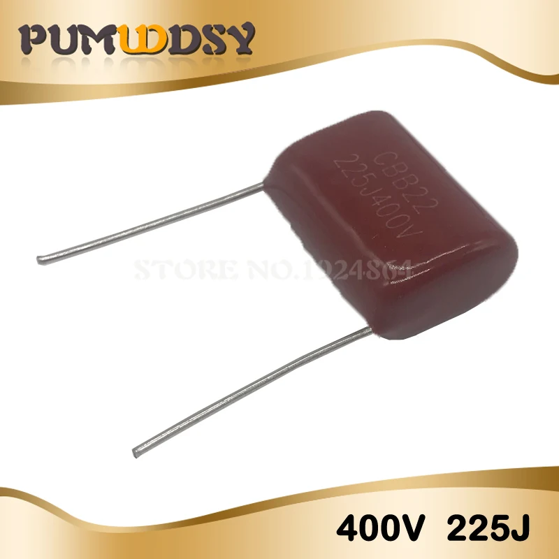 10 шт. 400V225J 2 мкФ шаг 20M 225J400V 225 400V 2200PF CBB полипропиленовый пленочный конденсатор |