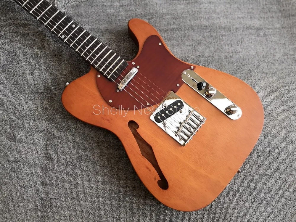 Shelly New Store Factory Custom TL 6 Strings Reverse Headstock Electric Guitar Flame Maple Pickguard One PC Mahogany Body | Спорт и
