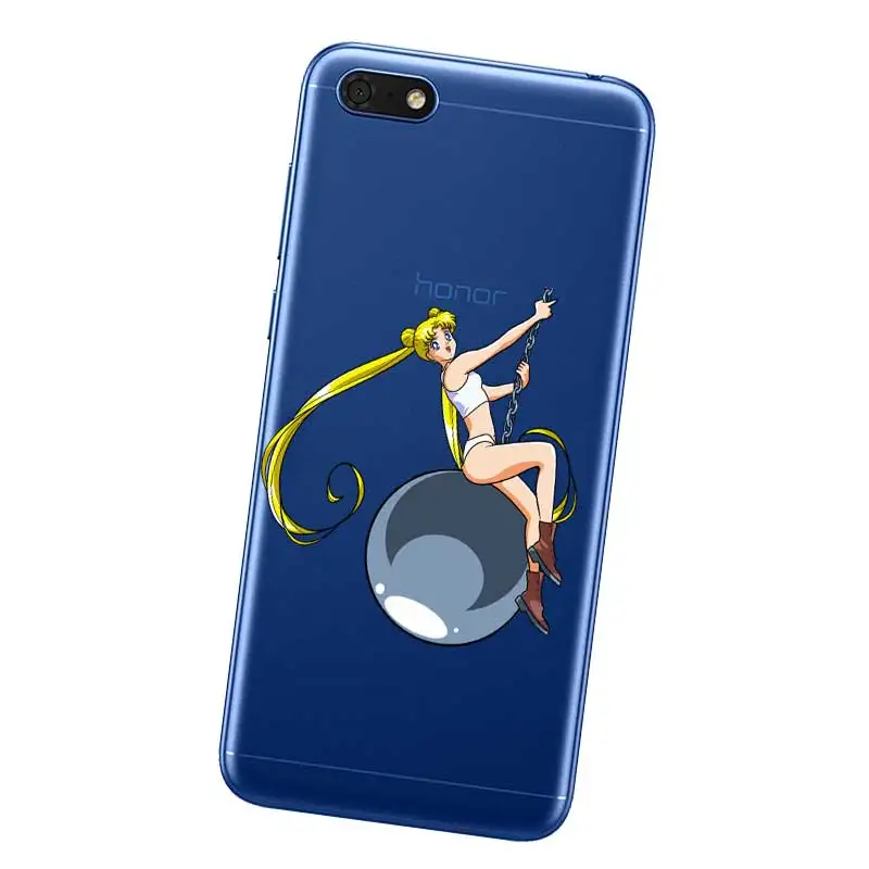 N376 Сейлор Мун мягкие ТПУ силиконовый чехол для huawei Honor 8C 8X9 10 20i V10 V20 Note10 Макс Lite Magic2