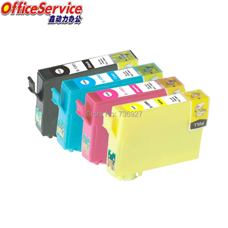 Совместимый чернильный картридж 12X T1261 T1262 T1263 T1264 для Epson|ink cartridge|compatible ink cartridgeink