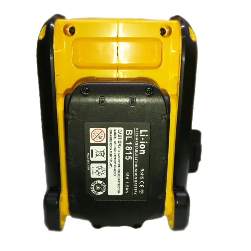 Часть инструмента Bluetooth Динамик MP3 плеер громкий Динамик Усилитель 15 Вт для DeWalt Makita Милуоки Bosch 18V 20V ионно-литиевая Батарея