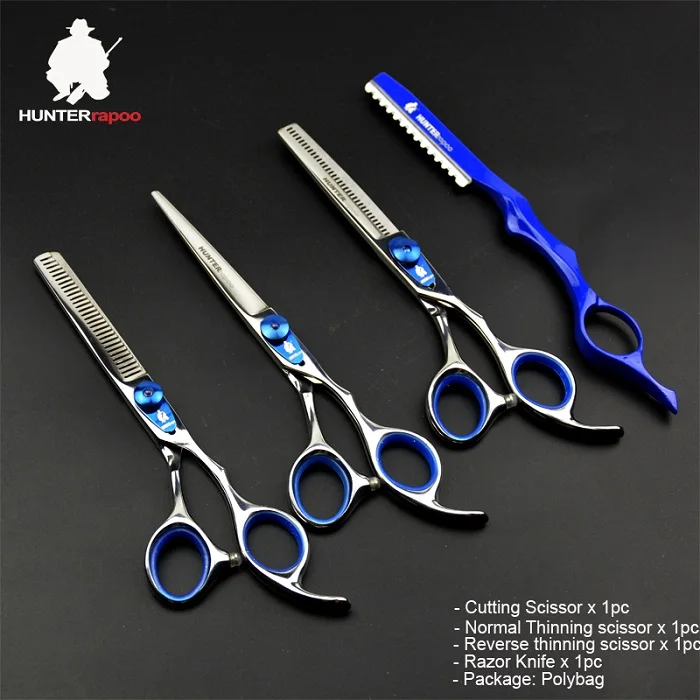 scissor razor no bag 30% Off HT9134 6 дюймов парикмахер Ножницы для парикмахерской волос Инструменты для укладки волос резка обратный волос Профессиональные ножницы для стрижки волос набор кусачки - Цвет: scissor razor no bag