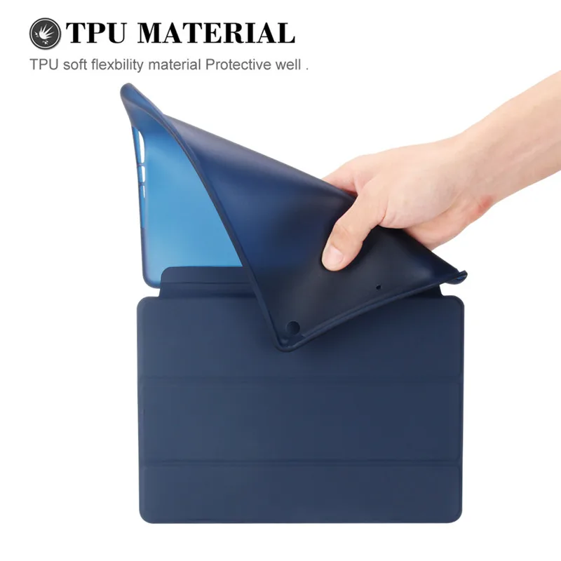 Для ipad 6 ipad6 Air 2 9," Чехол из искусственной кожи ультра тонкий смарт-чехол с подставкой TPU Мягкий защитный чехол для ipad 5 Air чехол для планшета+ ручка