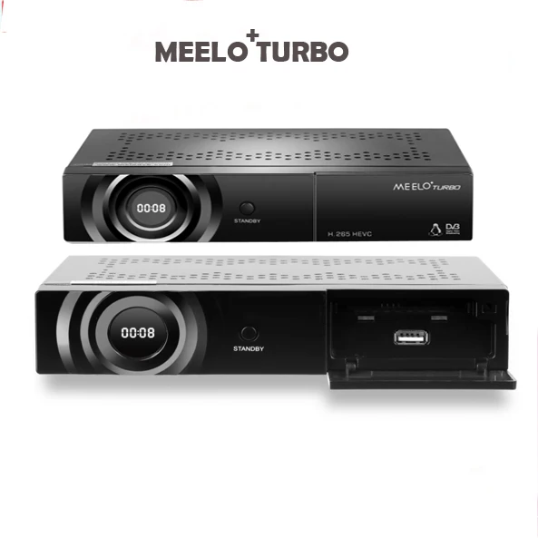 MEELO TURBO DVB S2/C/T2 спутниковый ресивер Linux с цифровым дисплеем процессор 256 Мб Flash 512 DDR