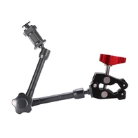 super clamp 117 inch articulated magic arm for mounting monitor led light lcd video flash dslr camera photo studio accessory