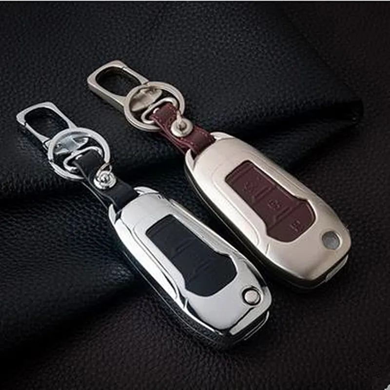 2018 Новое умственное и кожаное дизайнерское автомобильное кольцо для ключей Ford