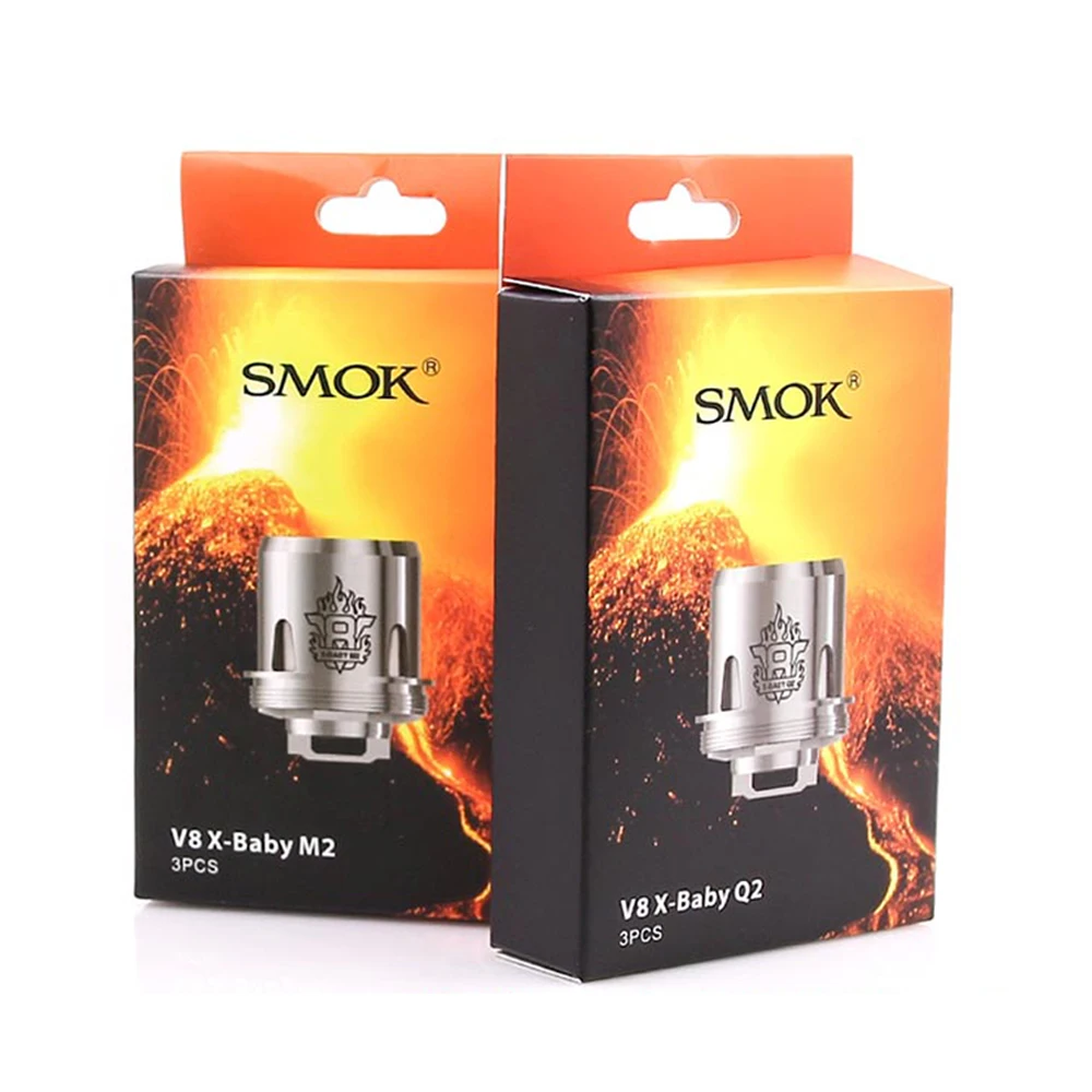 Оригинальный электронных сигарет SMOK TFV8 X BABY M2 Q2 катушки Детские РБА 0.25ohm 0.4ohm