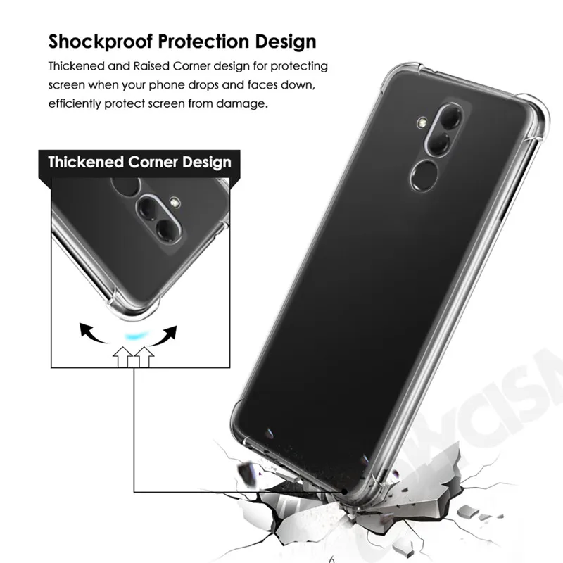 OlycismFor huawei Коврики 20 Lite Maimang 7 ультра-тонкий прозрачный тонкий силиконовый мягкой