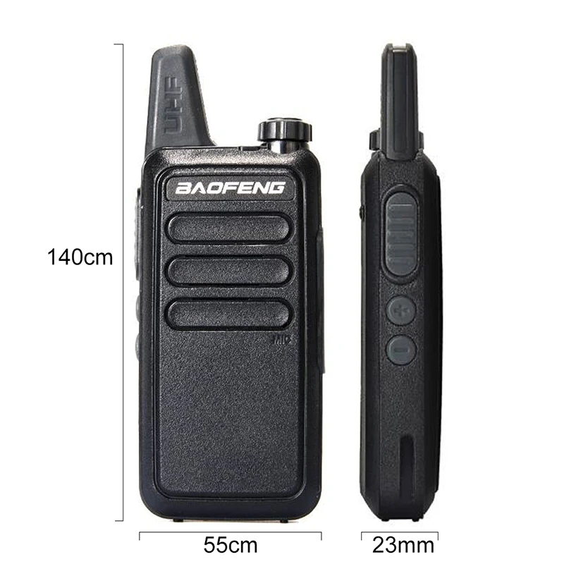 Новинка! милый 2 шт Baofeng BF-R5 Walkie Talkie 2 Way Radio 400-470MHz UHF радио PTT Hf трансивер PMR Wln KD-C1 Walkie Talkie