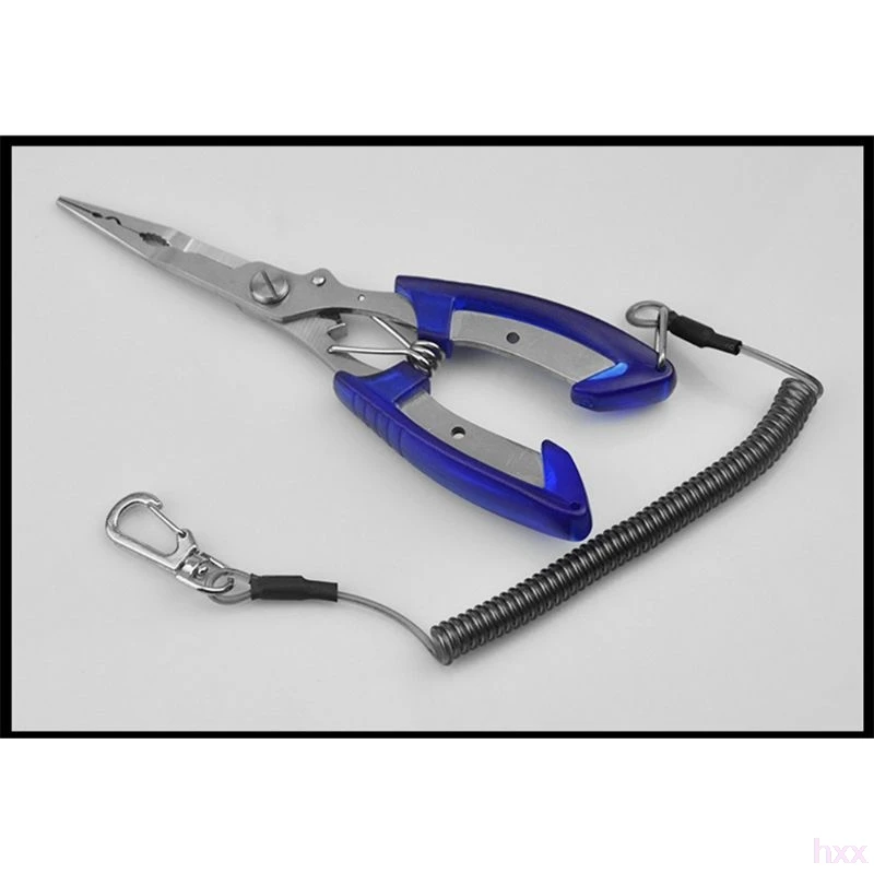 

6.5" Fishing Pliers Split Ring Hook Remover Scissors Grips Fish Tackle Multi-purpose Fishing Pliers