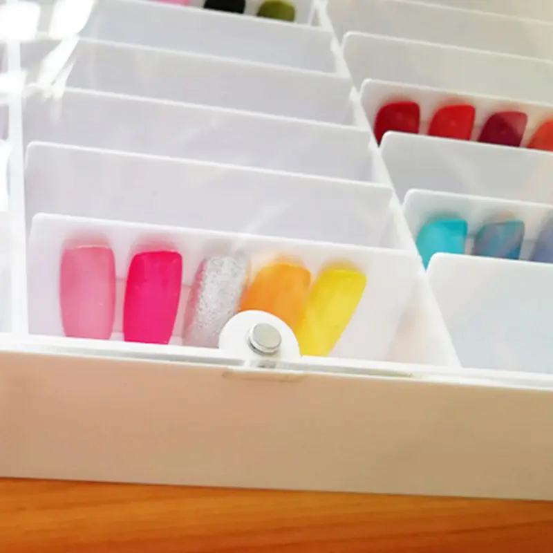 Контейнер для хранения искусственных ногтей с 30 отделениями |