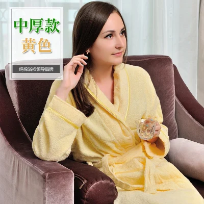 Махровые банные халаты из 100% хлопка для взрослых хлопковые любителей