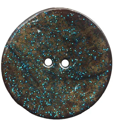 1 PCs 2 Holes Enamel Blue silver powder Coconut Shell Buttons Fit Sewing And Scrapbooking 63mm Decorative XP0356 | Дом и сад