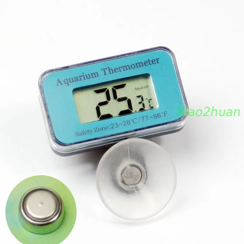 1 шт. компактный цифровой мини-аквариумный погружной термометр с ЖК-дисплеем | Дом