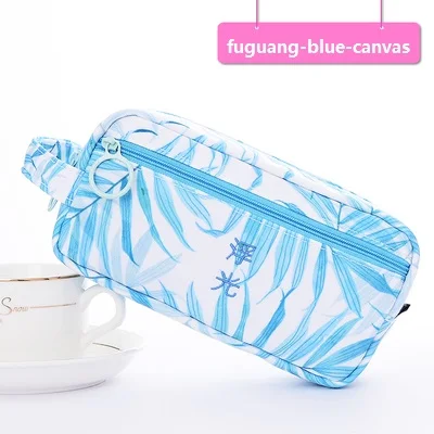 fuguang blue Kawaii пенал Кошка Холст школьные принадлежности канцелярские принадлежности подарок Cartuchera милый пенал ручка сумка стационарный Чехол Органайзер - Цвет: fuguang blue