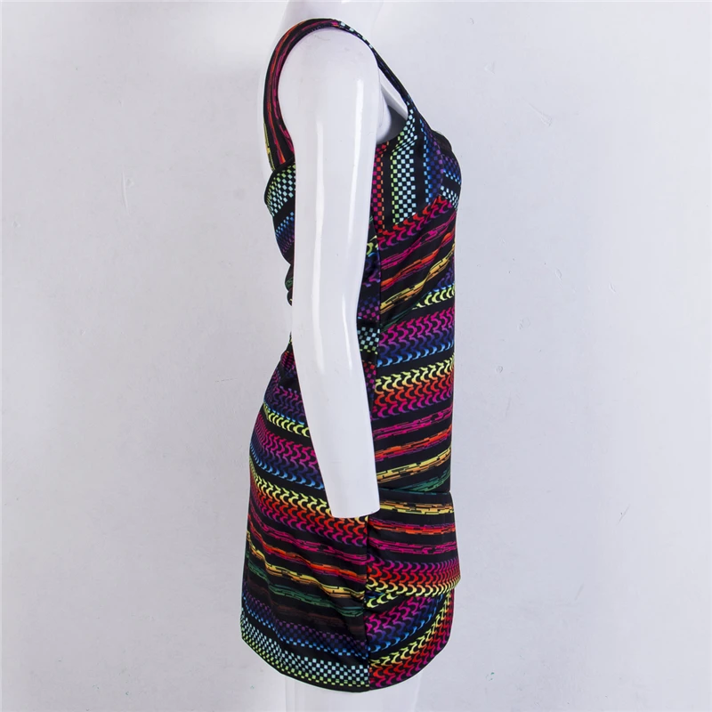 Женское летнее платье без рукавов модная одежда для ночного клуба бандажные