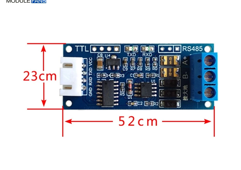 Ttl к RS485 блок питания конвертер 3,3 V 5V аппаратный модуль автоматического управления для Arduino AVR широкий индикатор напряжения