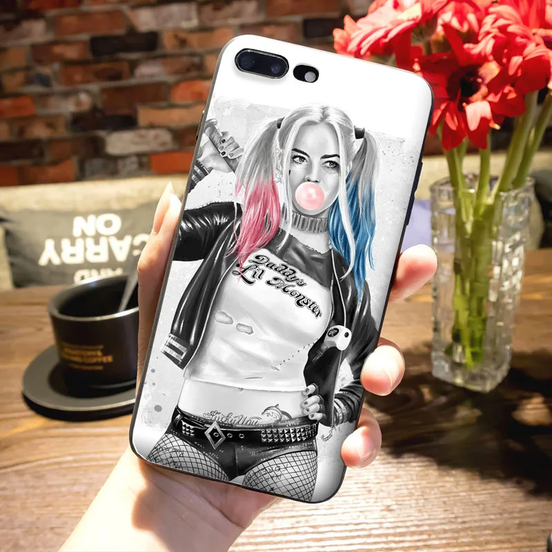 MaiYaCa Harley Quinn отряд самоубийц Джокер подмигивание аксессуары для телефонов Чехол для Apple iPhone 8 7 6 6S Plus X 5 5S SE 11pro max чехол