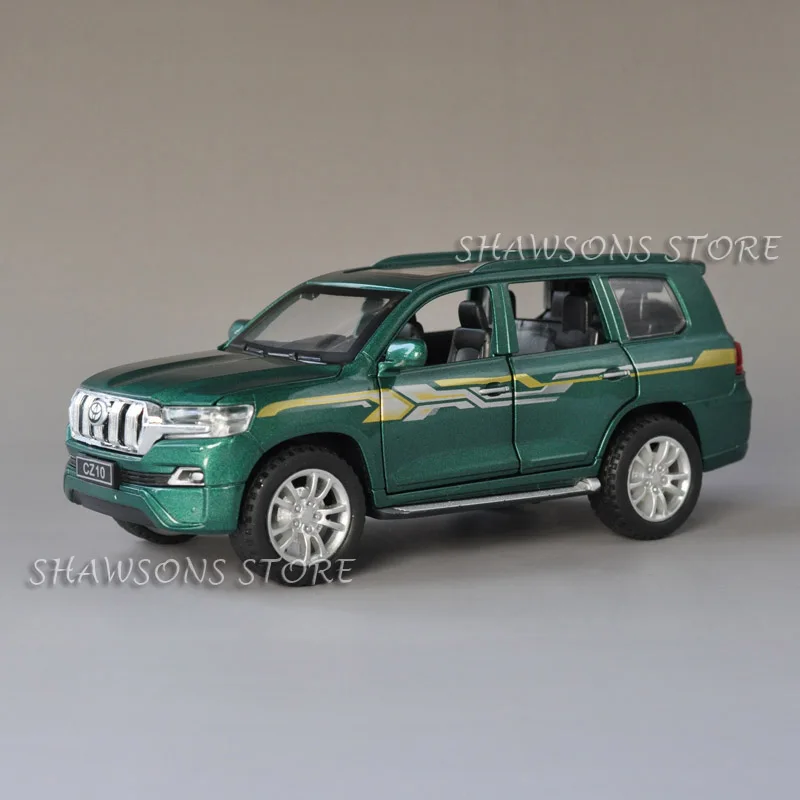 Литая металлическая модель автомобиля 1:32 игрушки для Toyota Land Cruiser Prado SUV Реплика со