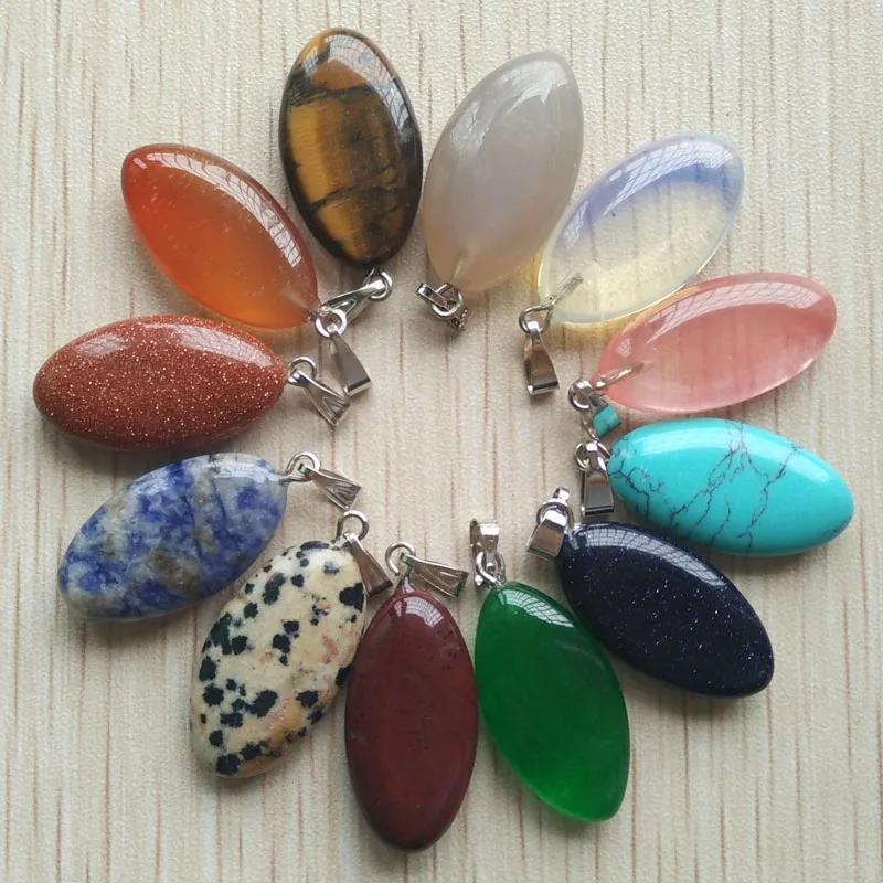 2017 модные оптовые продажи 12 шт./лот натуральный камень миксид конский глаз