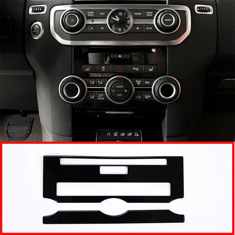 2 шт. для Land Rover Discovery 4 LR4 2010 2016 ABS Глянцевая черная центральная консоль