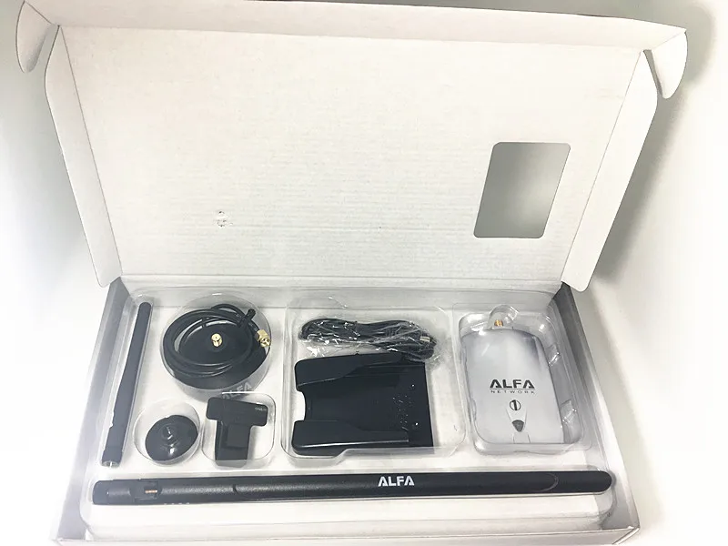 AWUS036NH роскошный ALFA адаптер сетевой Ralink3070L 2,4 ГГц Высокая мощность беспроводной USB Wifi адаптер 2* 8dBi антенна с большим радиусом действия