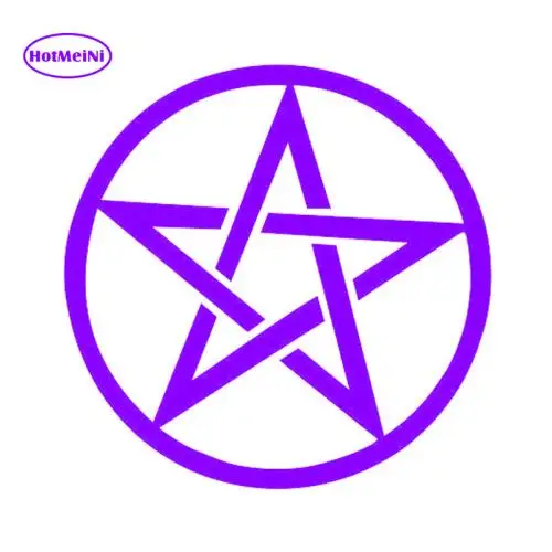 HotMeiNi Pentagram Star Symbolic Fashion Vinyl Decal For Window Bumper Motorcycle Car Sticker Waterproof Black/Silver 11*11cm | Автомобили