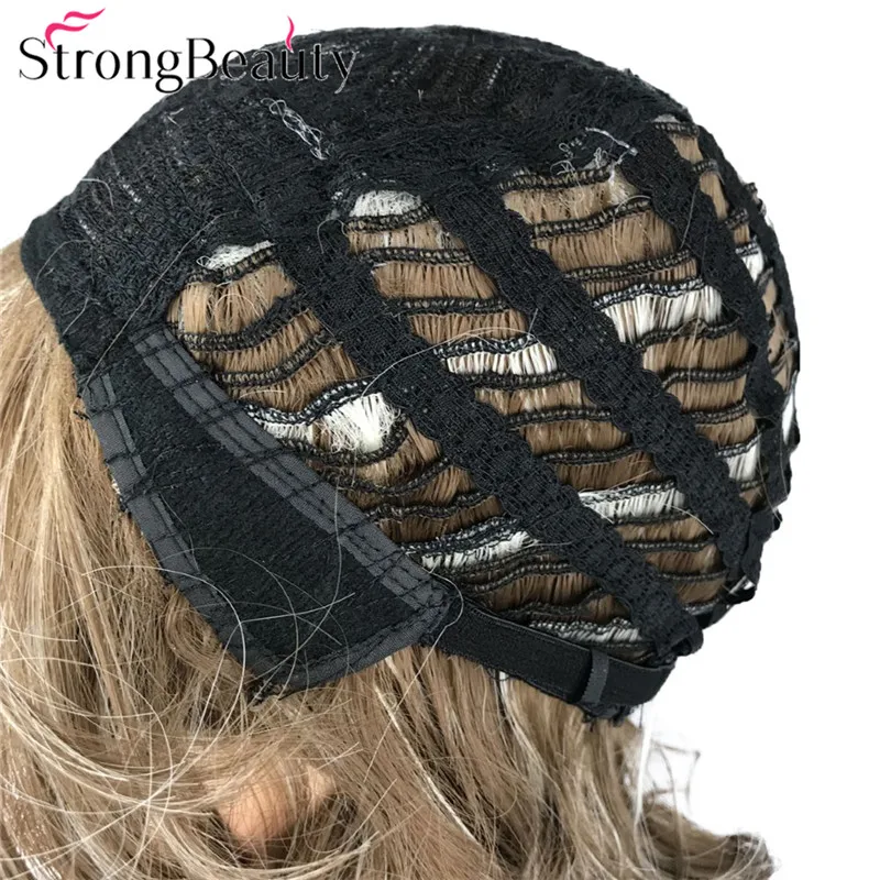 StrongBeauty короткие волнистые светлые волосы Жаростойкие синтетические женские