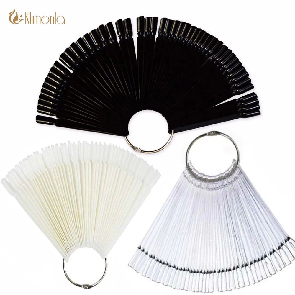 Оптовая продажа 50 шт. накладные ногти для дизайна ногтей УФ гель в форме веера