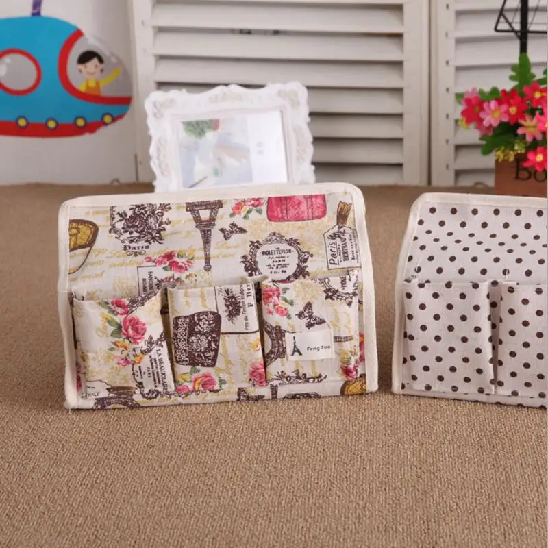 Тканевая коробка для салфеток из хлопка и льна 6 карманов|fabric button|fabric quiltfabric rhinestone