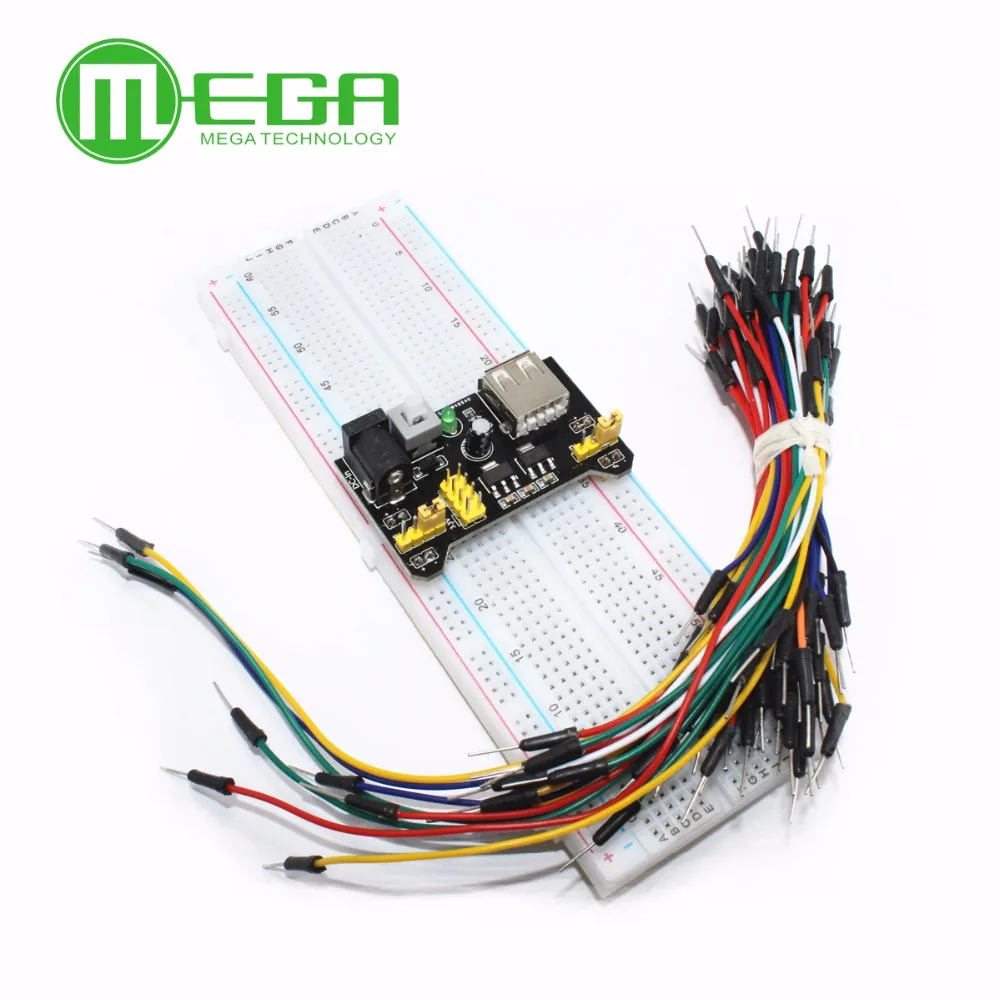 3 V/5V MB102 макет модуль питания + MB 102 830 точек Solderless Прототип макетная плата комплект