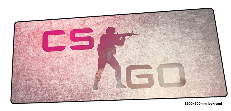 Cs go коврик для мыши 1200x500 мм большой игровой геймер аниме большие