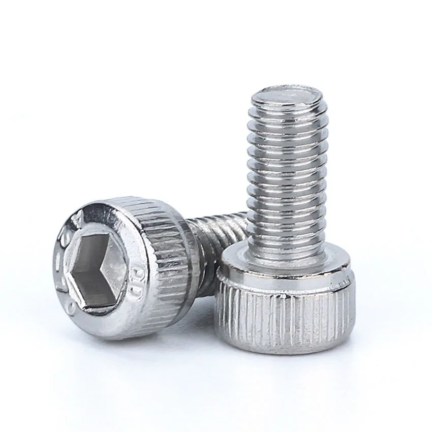 

50Pcs DIN912 M1.4 M1.6 304 Stainless Steel Hexagon Socket Head Cap Screws Hex Socket Screw Length 3-20mm
