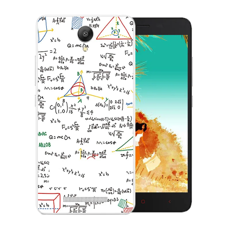5 дюймов для Xiaomi Redmi Note 2 задняя крышка цветной узор прозрачный мягкий TPU чехлы