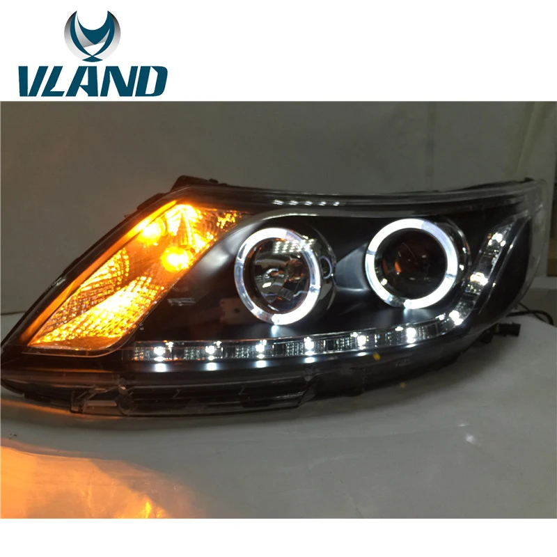 VLAND фабрика для автомобиля фара KIA K2 2011 2012 2013 2014 Рио светодиодный головной свет с DRL
