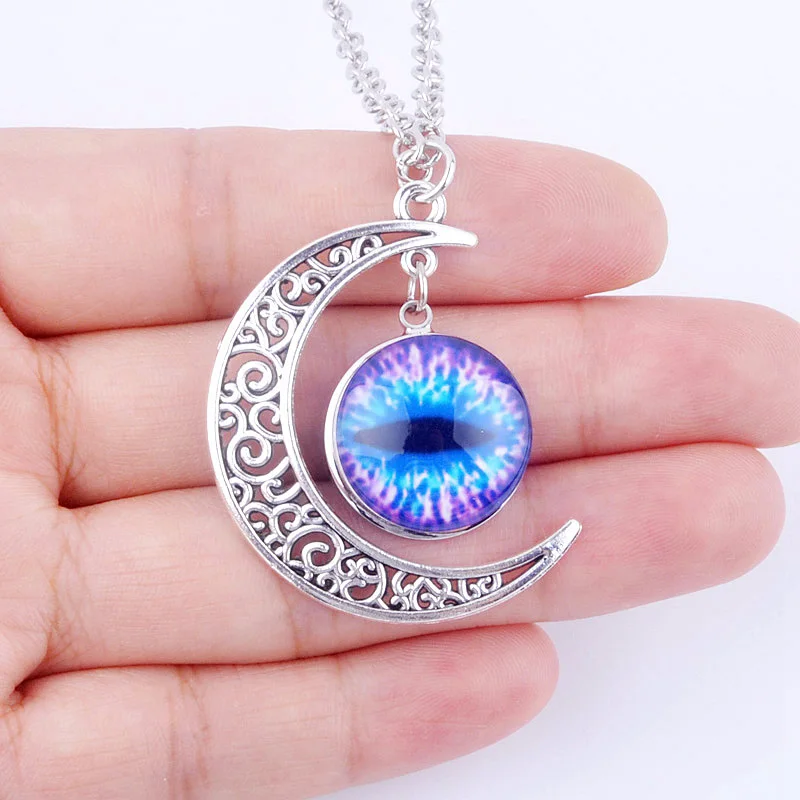 2016 популярное женское ожерелье модное кошачий глаз с кабошоном ювелирное