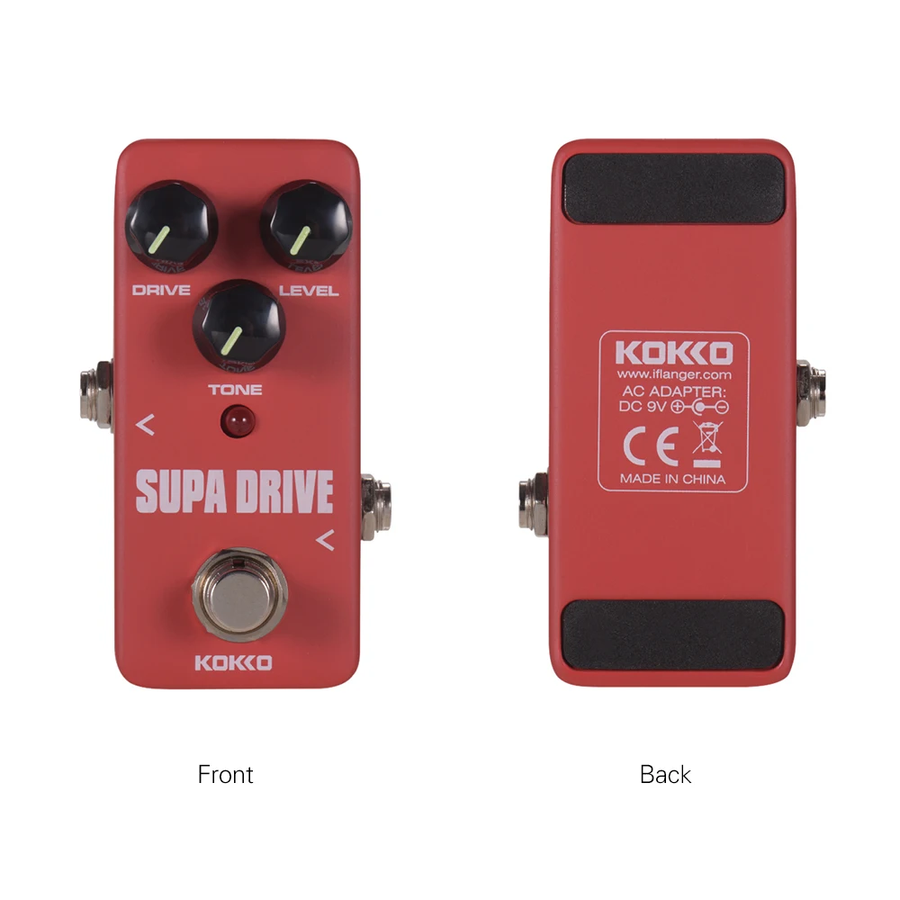KOKKO FOD5 MINI Supa Drive педаль для создания эффектов Регулировка тона истинное байпас