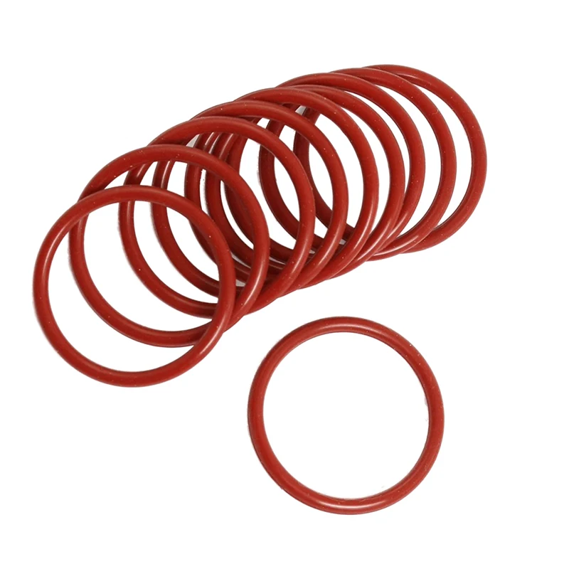 10 шт. силиконовые уплотнительные уплотнения для масла шайба красного цвета