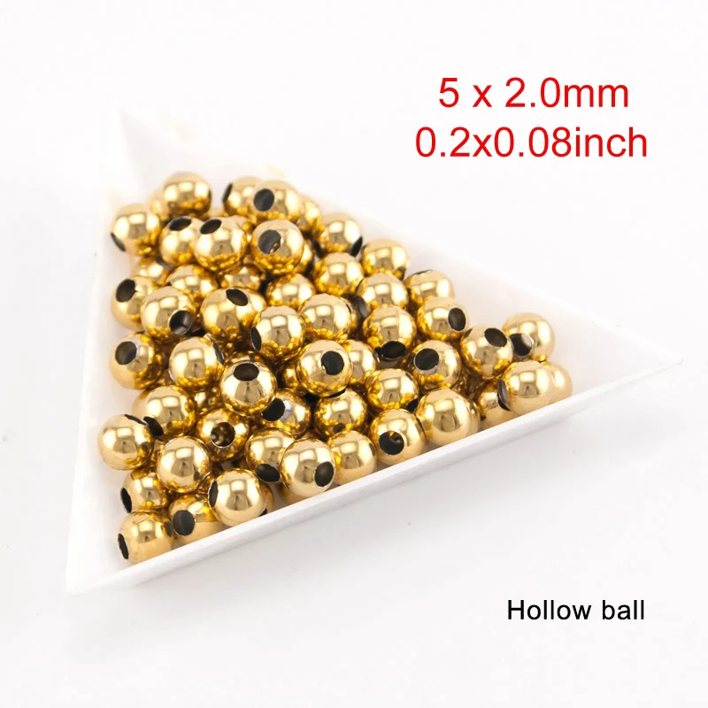 Бусины из нержавеющей стали для изготовления ювелирных изделий 100 шт. | Украшения