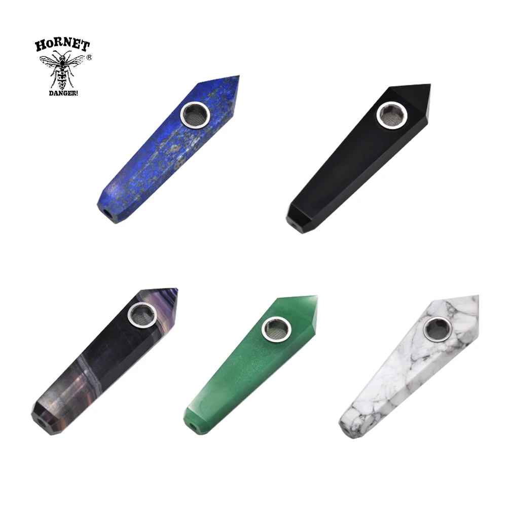 HORNET натуральный флюоритовый кварц кристалл курительная травяная труба 12 мм с