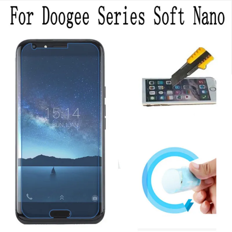Мягкая нано Защита экрана для DOOGEE Valencia 2 Y100 DG580 DG550 DG700 X5 MAX не закаленное